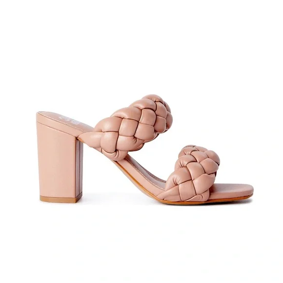 Madden NYC - Blush - Braided Chunky Heel - Women’s Shoes - Picture 4 of 5